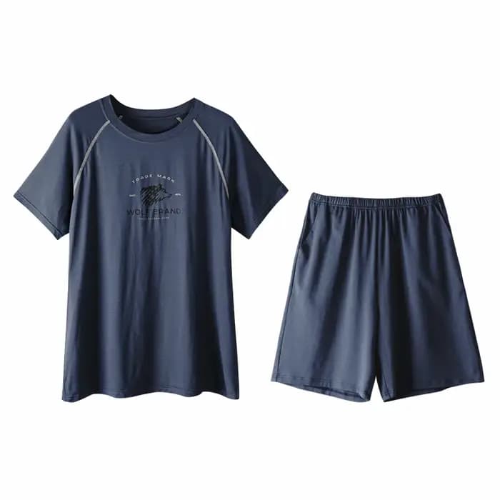 Grande taille M-4XL hommes pyjamas ensemble été Modal à manches courtes Pijama mâle vêtements de nuit décontractés