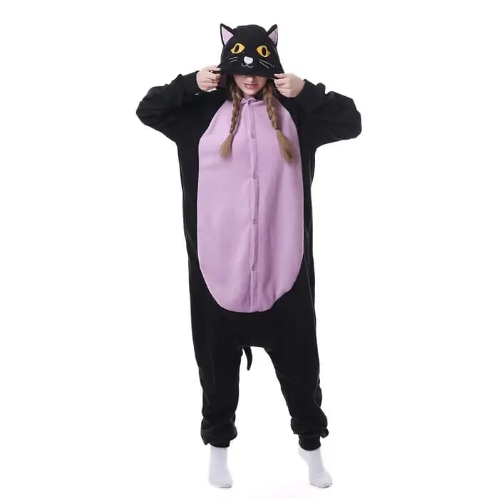 Kigurumi licorne pyjama adulte Animal chat Onesie femmes hommes Couple hiver