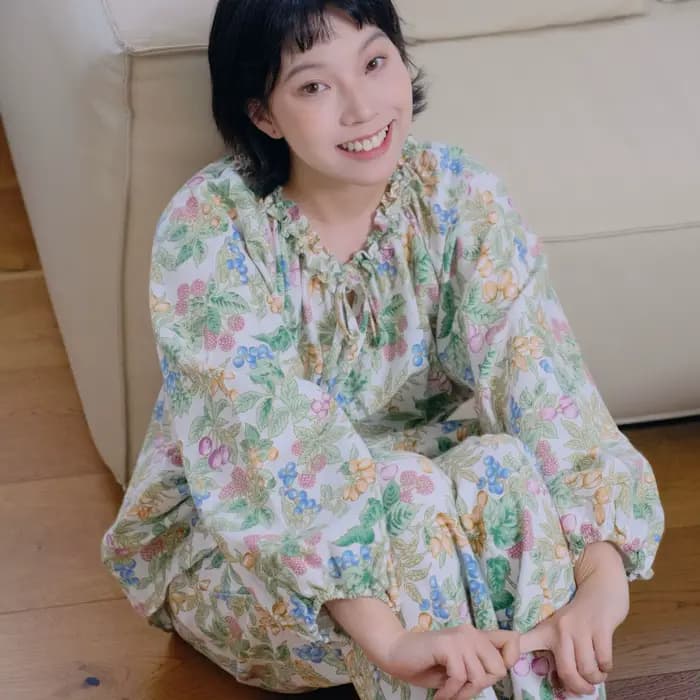Cottagecore – ensemble pyjama en flanelle pour femmes