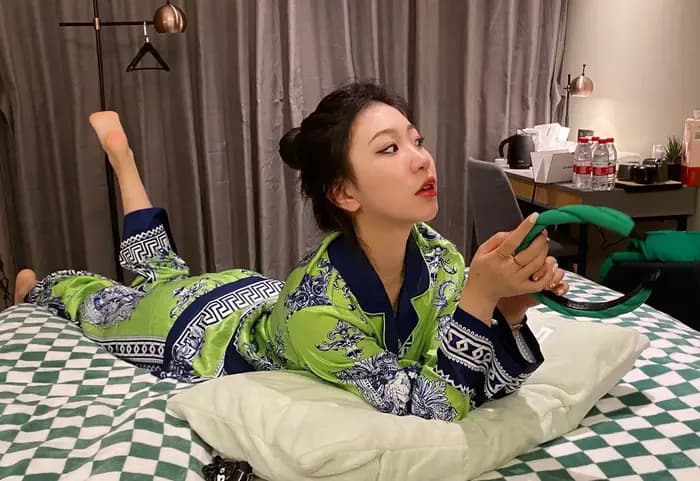 Style Boho femmes vert pyjama ensemble soie été dames Homewear peut être porté à l'extérieur de luxe Satin confortable