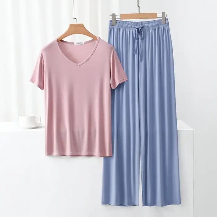 Ensemble pyjama à manches courtes pour la maison