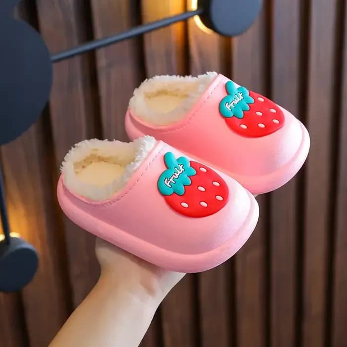 Pantoufles d'hiver imperméables en coton pour bébé
