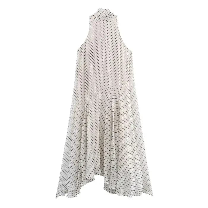 Robes longues à pois pour femmes