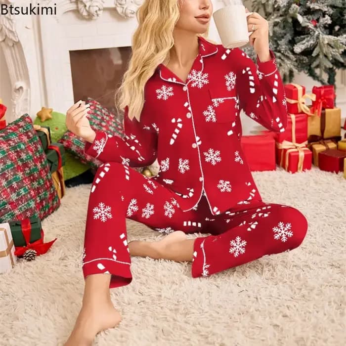 Ensemble pyjama de noël et nouvel an pour femmes