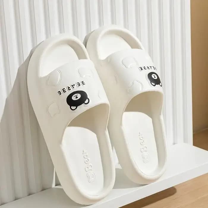 Chaussons pour femmes pour l'été en plein air intérieur à semelles épaisses salle de bain anti-dérap
