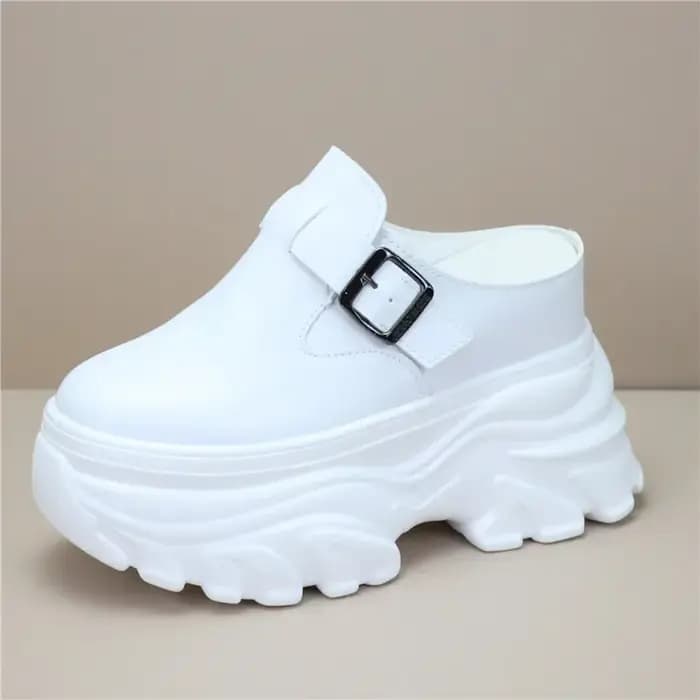 Pantoufles chaussures décontractées couverture orteil femmes talons diapositives Pantofle dame luxe
