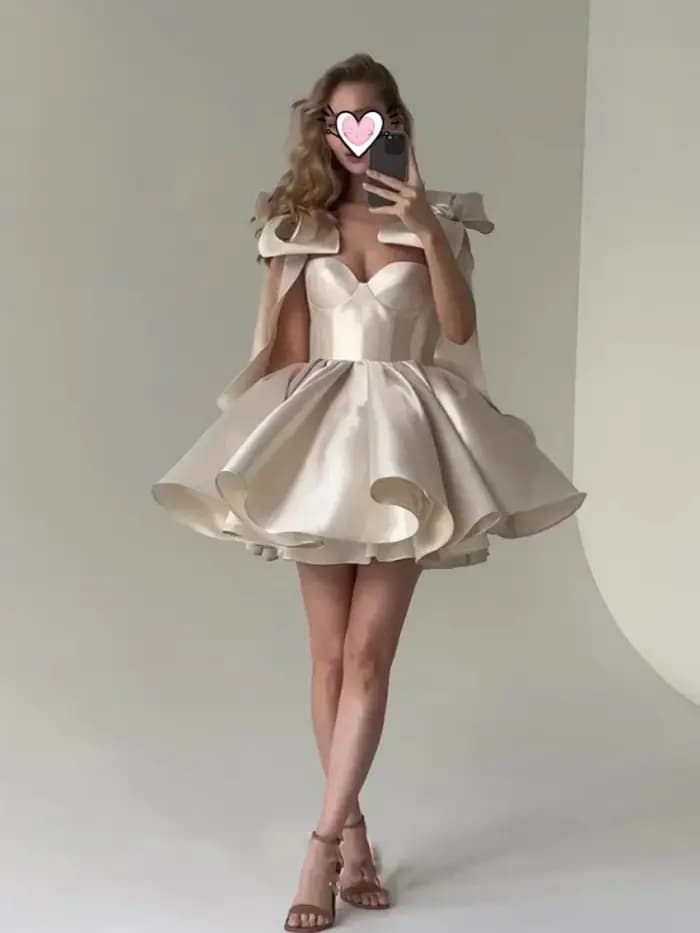 Nouvelle robe sexy sans manches pour femmes, robe courte à lacets pour filles, robe de bal avec nœud