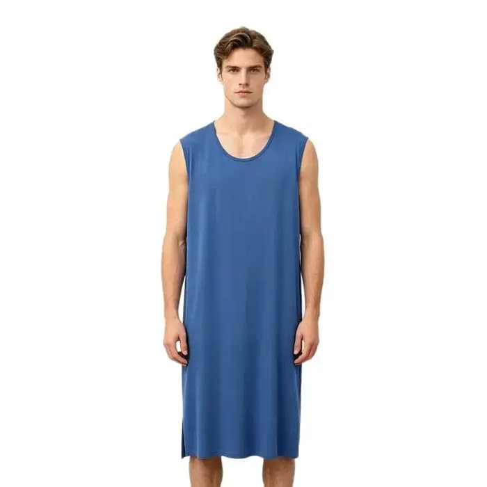 Robe de nuit d'été pour homme en modal fin
