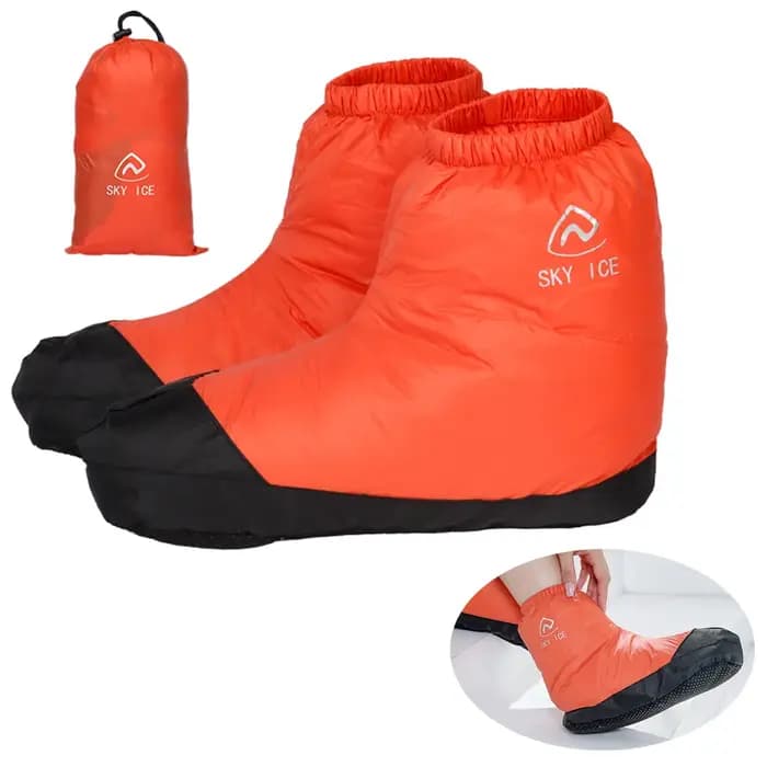 Chaussons en duvet de canard coordonnants ultralégers pour hommes et femmes