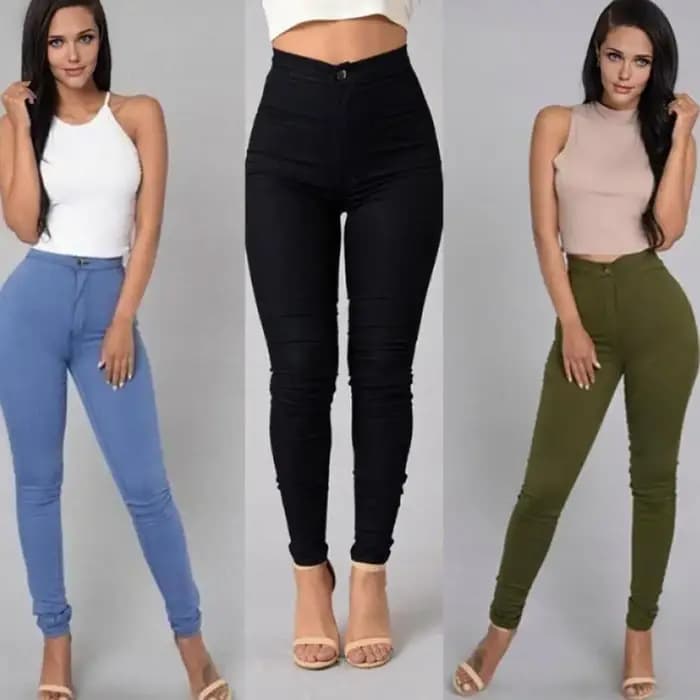 Pantalon en mélange de coton pour femme