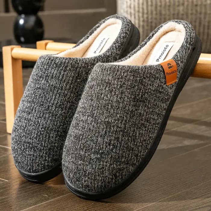 Pantoufles à coussin en mousse à mémoire de forme pour hommes