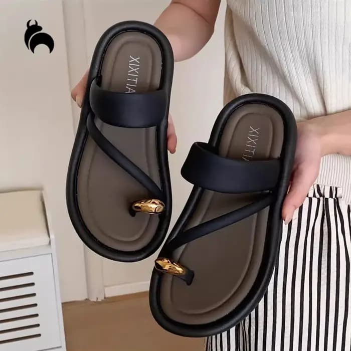 Mo Dou-Tongs d'Été Antidérapantes pour Femme