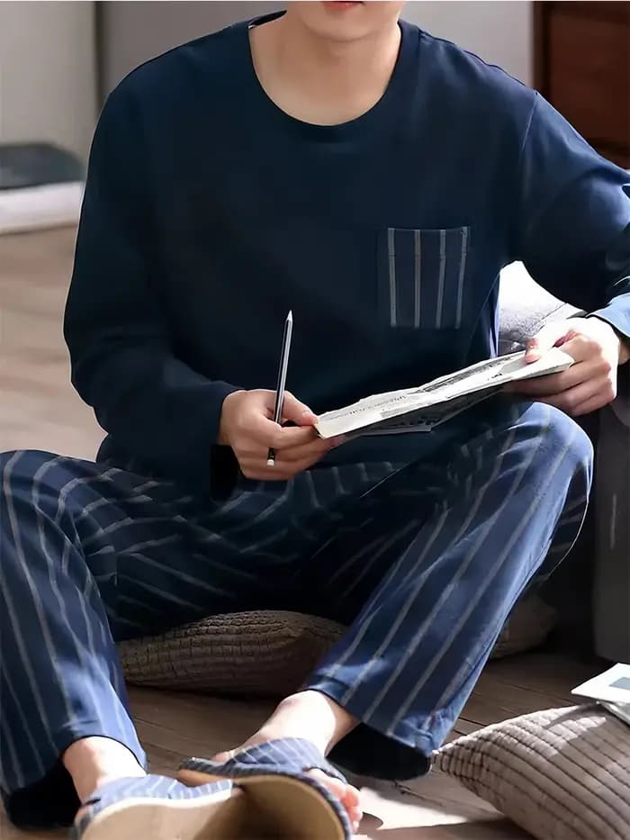 Pyjama à manches longues pour homme