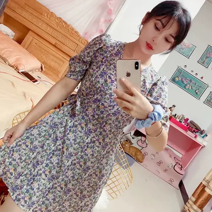 Robe Midi légère en mousseline de soie