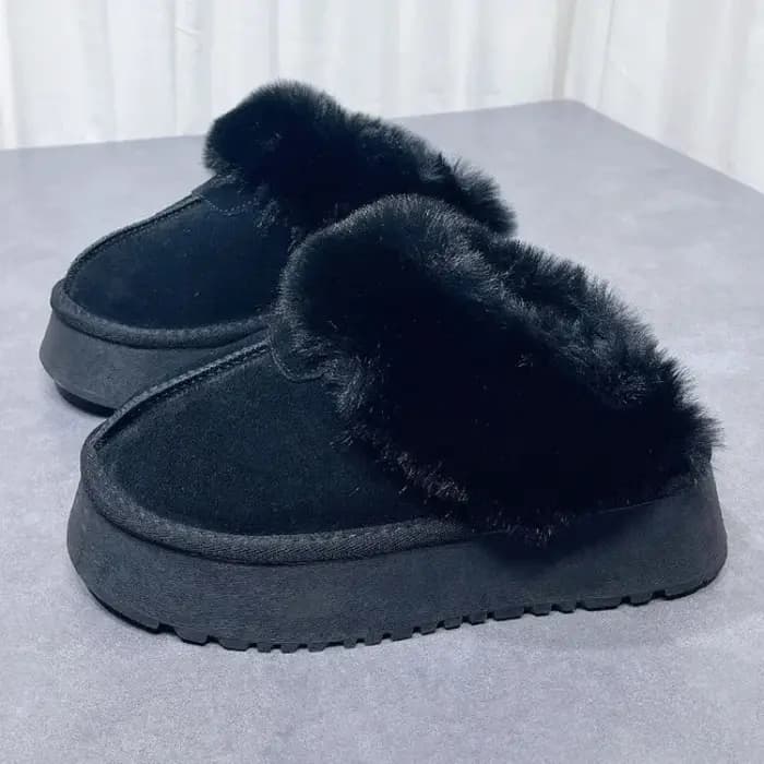 Chaussures confortables à enfiler pour femmes garder au chaud pantoufles De neige