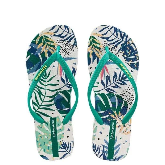 Pantoufles de plage coordonnantes à chevrons pour femmes