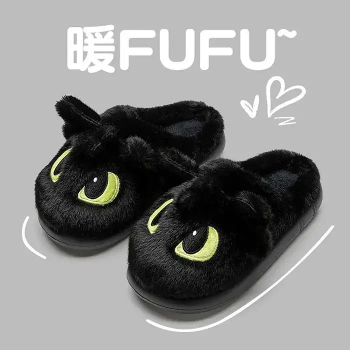 Pantoufles en coton « How to Train Your Dragon Toothless » créatives