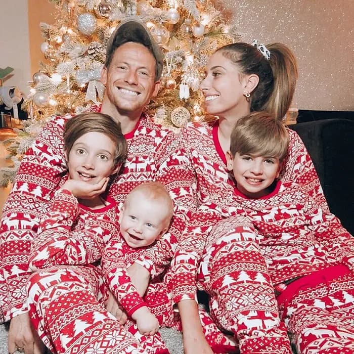 Pyjamas de famille de noël mère père enfants