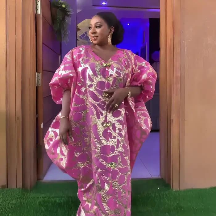 Robes de Turquie de Luxe en Tissu Jacquard pour Femme, Vêtements Africains, Haut à la Mode