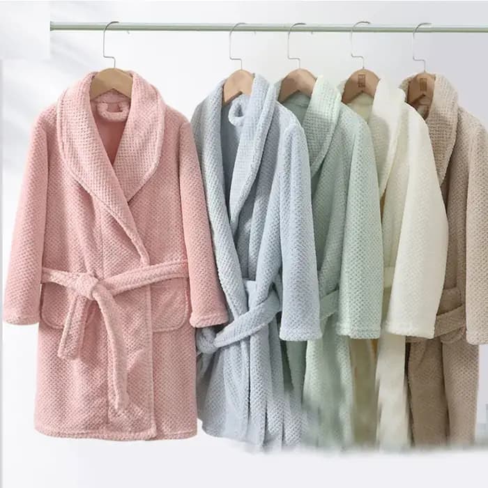 Hiver adolescents filles peignoirs épaissir enfants Robe de chambre doux flanelle chaud dessin animé