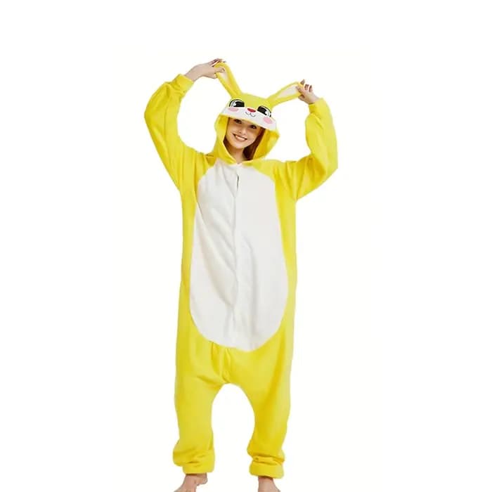 Pyjama Kigurumi une pièce à capuche pour femme
