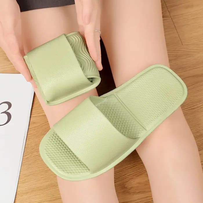 Pantoufles de voyage pliables antidérapantes pour hommes et femmes