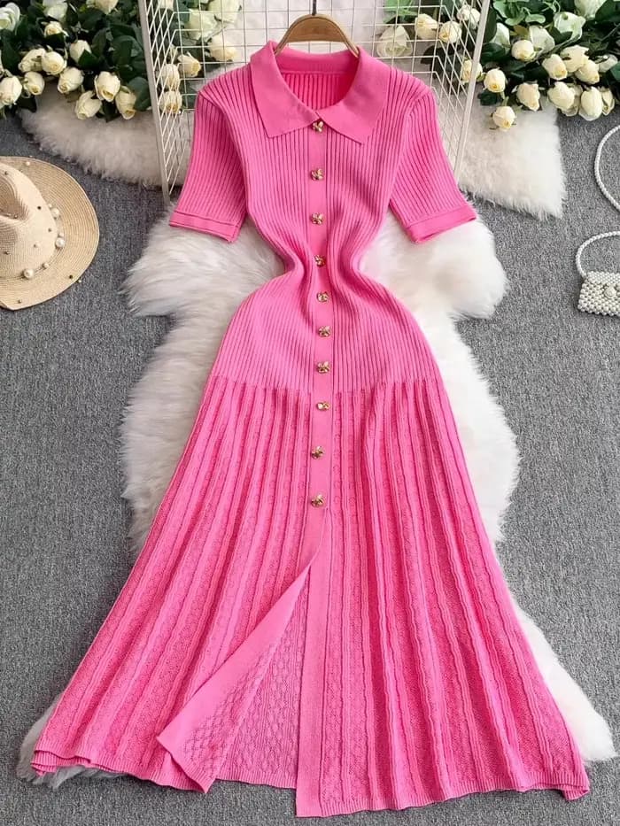 Robes De tempérament tricotées pour femmes