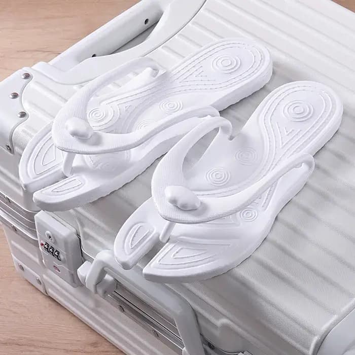Pantoufles pliantes voyage