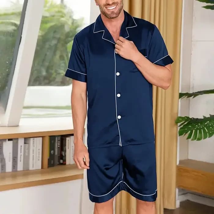 Ensemble pyjama à manches courtes pour hommes