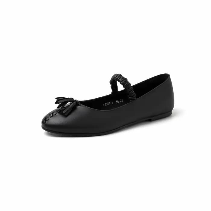 Ods Mules plates pantoufle femmes bout carré chaussures de Ballet confortable toboggan peu profond