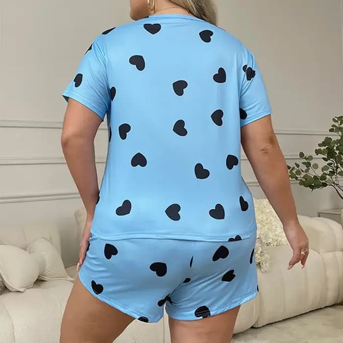 Pyjama grande taille en tissu de lait soyeux