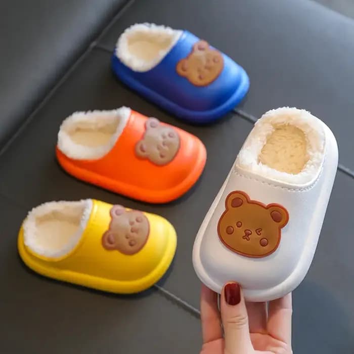 Pantoufles d'hiver imperméables en coton pour bébé