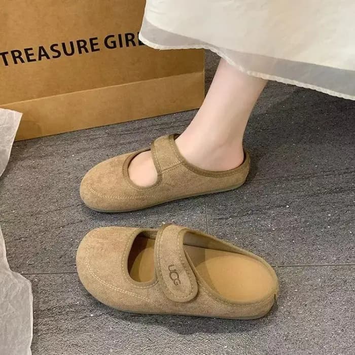 Chaussures pantoufles françaises Mary Jane pour femmes