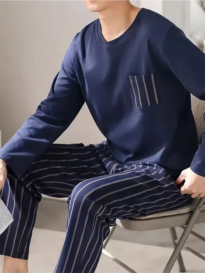 Pyjama à manches longues pour homme