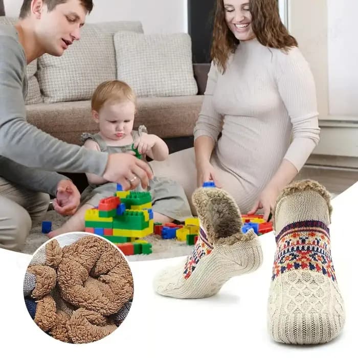 Chaussettes de sol de neige chaudes pour hommes et femmes