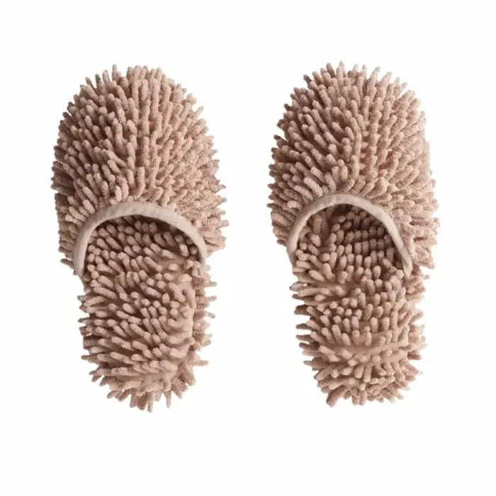 Pantoufles absorbantes en Chenille pour succion d'eau, pantoufles de nettoyage en microfibre lavable