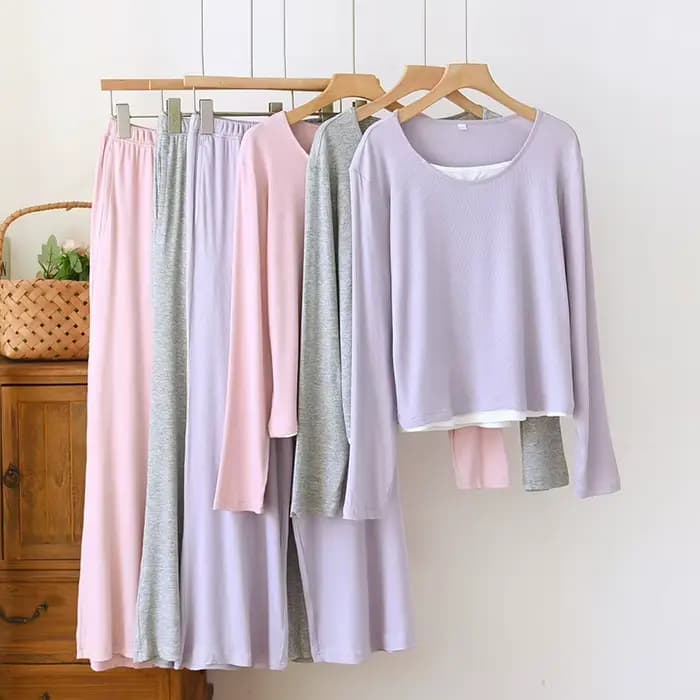 Ensemble de pyjamas pour femmes deux pièces vêtements de nuit