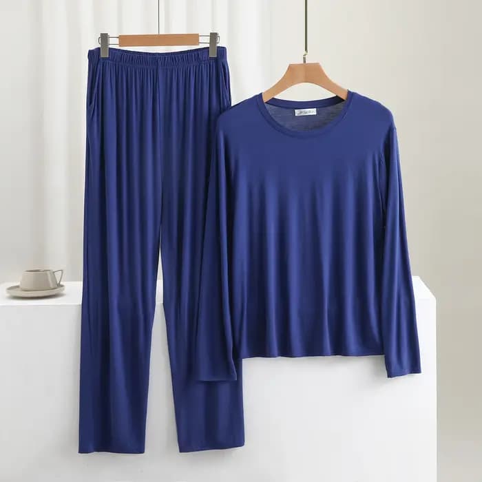 3XL-6XL hommes Pyjamas ensemble nouveau Modal à manches longues pantalon costume décontracté grande taille vêtements de