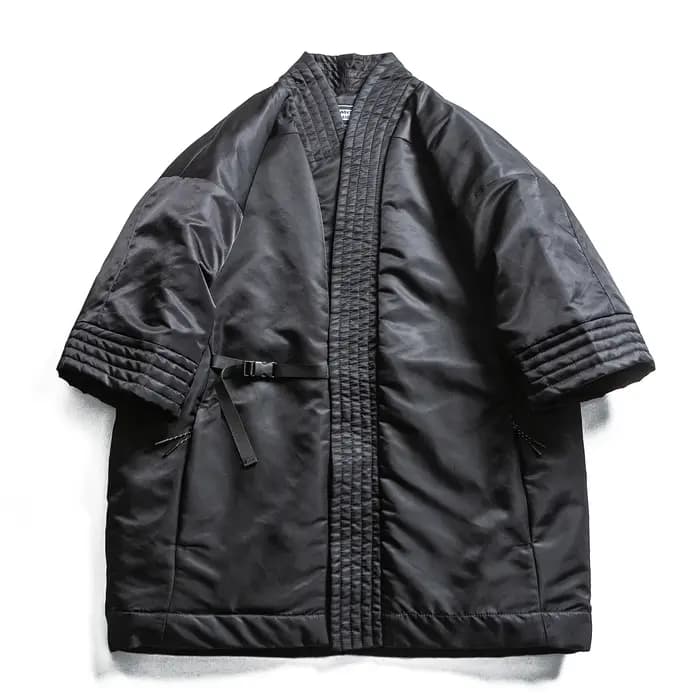 Nouveauté Original chine-Chic Robe taoïste courte coton hommes manteau rembourré hommes veste d'hive