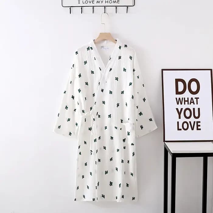 Kimono en coton à imprimé quantique pour femmes