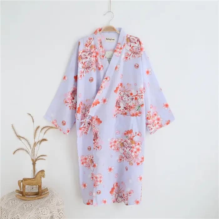 Peignoir kimono japonais pour femmes