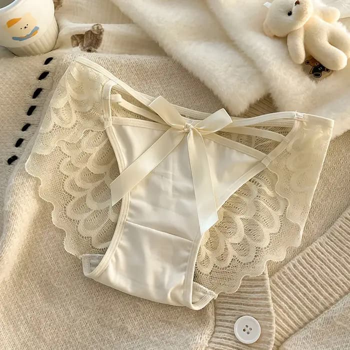 Culotte femme culotte dentelle femme gousset en coton taille mi-basse sous-vêtements triangulaires respirants Design pur sexy avec taille en dentelle