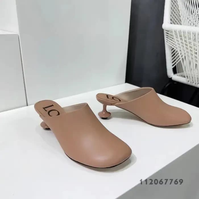Baotou – pantoufles à tête carrée en peau de mouton blanche pour femmes