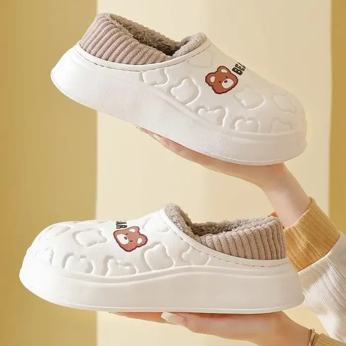 Pantoufles imperméables en coton pour femmes et hommes