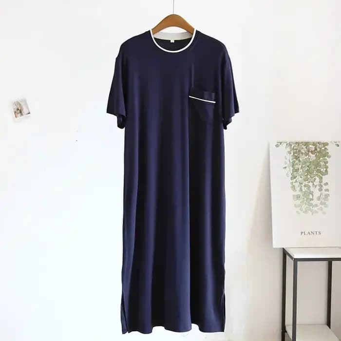 Chemise de nuit en modal avec poche pour homme