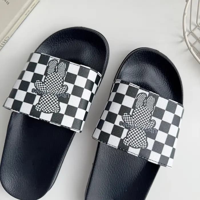 Pantoufles décontractées à la mode pour femmes avec motif d'ours - Chaussures d'intérieur et d'extérieur légères