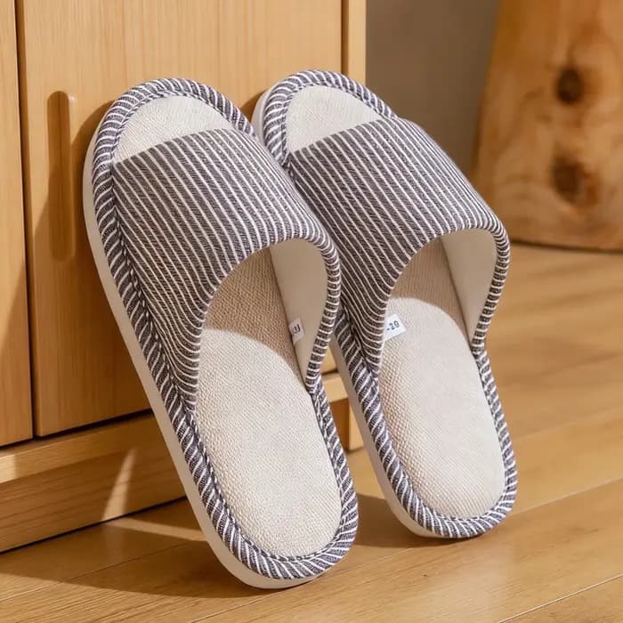 Pantoufles en lin pour hommes pour toutes les saisons