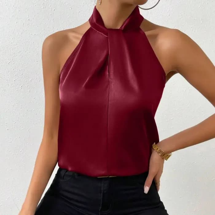 Débardeur en Satin lisse pour femmes