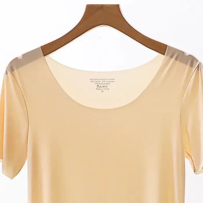 Robe de nuit en satin de soie pour femme