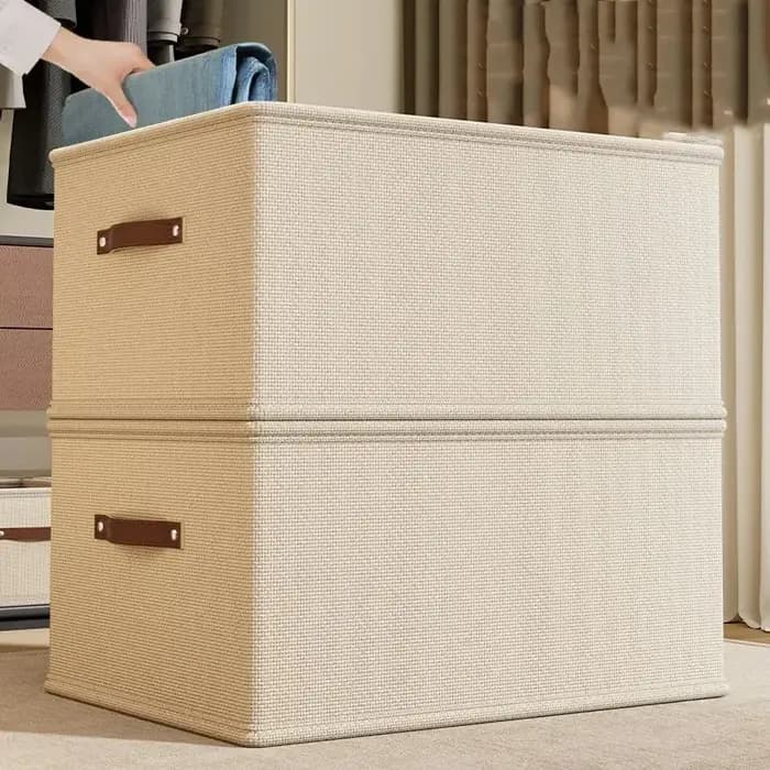 1 pièce Boîte de rangement en tissu Oxford pour vêtements et jouets